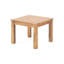 Table d'appoint en bois de style minimaliste moderne, l 19,81 po x P 15 po, brun, table chic à assembler, conception à lattes fermées, 15 po, requis