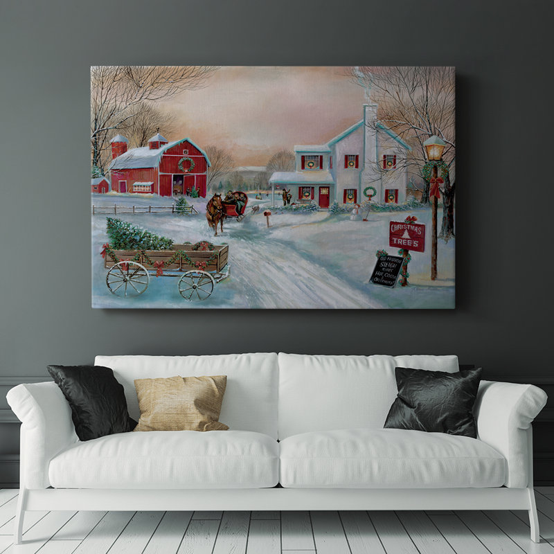 Christmas Tree Farm -Gallery Wrapped Cavas, 32" H x 48" W