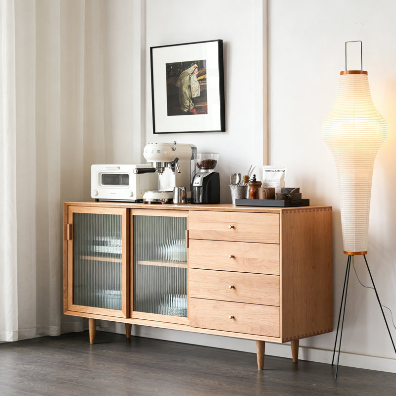 Buffet minimaliste et haut de gamme, Brun