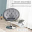 Jonina Swivel Upholstered Adjustable Height Bar Stool with Steel Frame