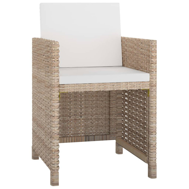 Ensemble repas pour 12 personnes avec coussins Roloff, Beige
