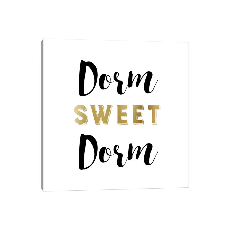 Dorm Sweet Dorm by Amanda Murray - Wrapped Canvas Print, 30.48 cm H x 30.48 cm W