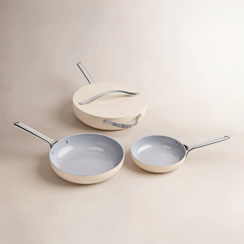 Caraway Trio de poêles à frire, Crème