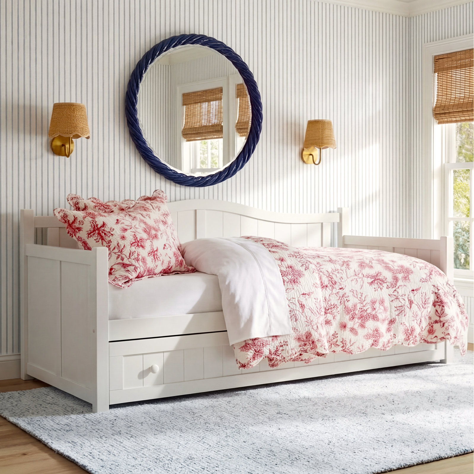 Boden Daybed with Trundle - Twin, White