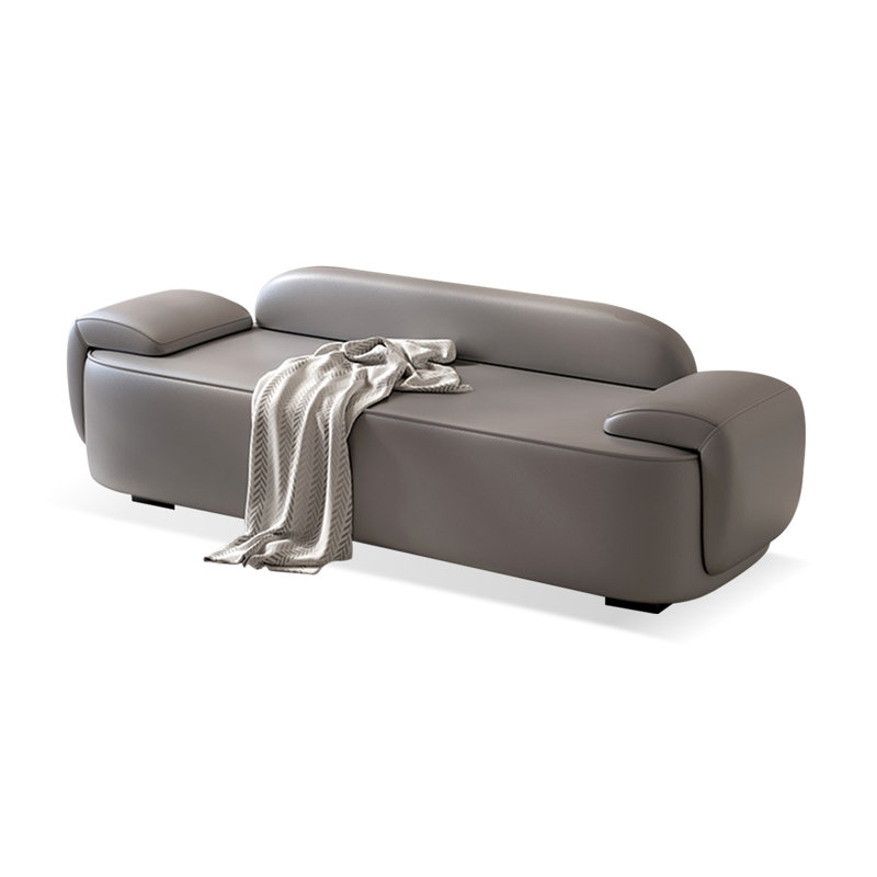 Banc avec revêtement, Gris