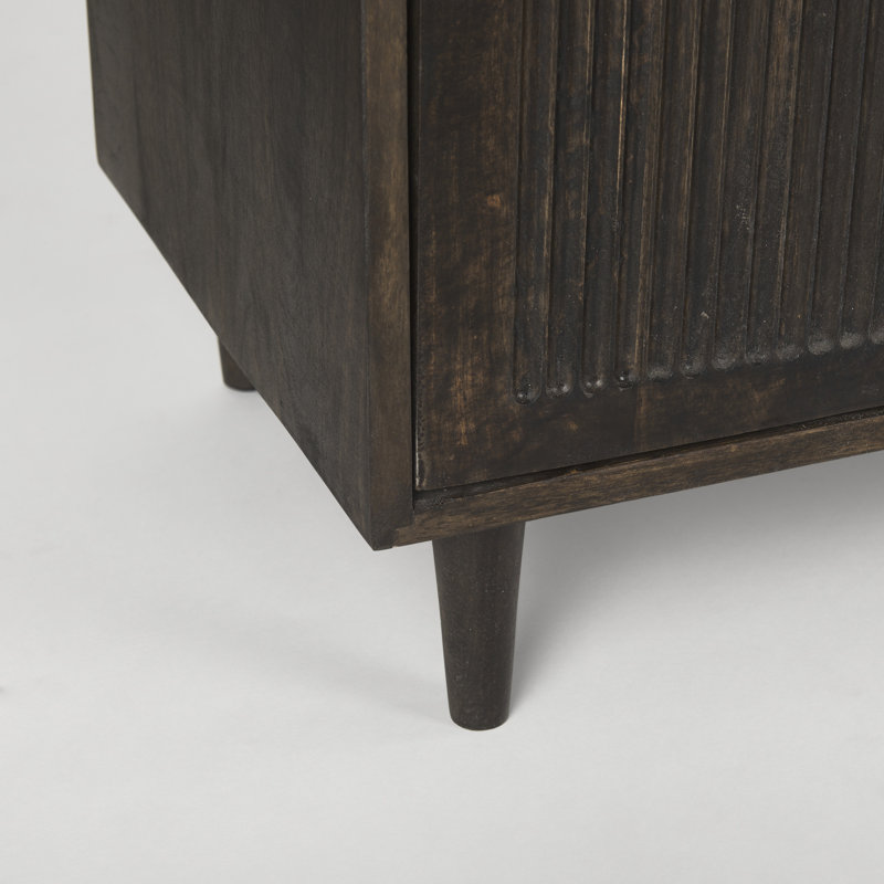 71.75'' W Solid Wood Sideboard, Dark Brown