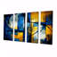 «Symphony In Kings Blue Jazz I», art mural géométrique, 4 pièces-566020955