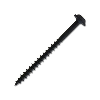 #8 x 2-1/4 in. Black Square Round Washer Head Coarse Thread Self-Tapping