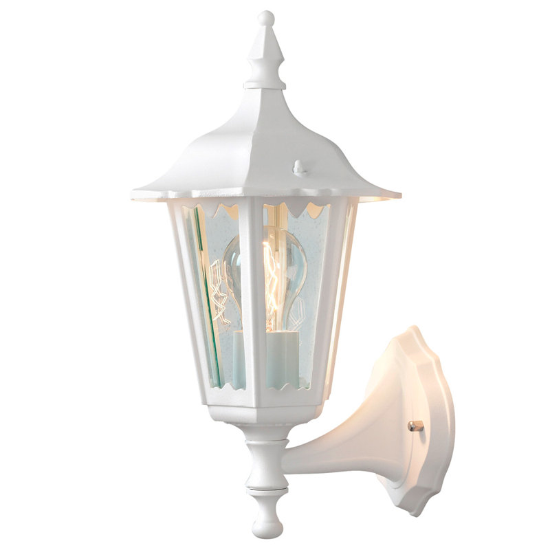 Firenze Outdoor Wall Lantern, White