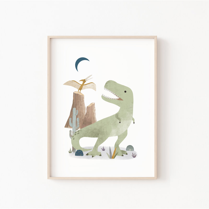 Reproduction d'art dinosaure sans cadre