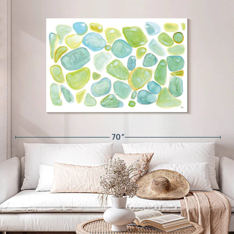 Avery Sea Glass Abstract, 32" H x 48" W