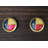 Joosep Passage (Hall & Closet) Yellow/Gold/Red/Blue Round Knob