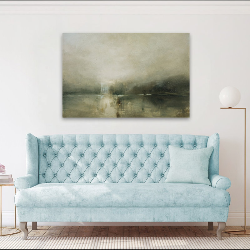Soirée ciel noir contemporain brun crépuscule, H 60 po x l 40 po