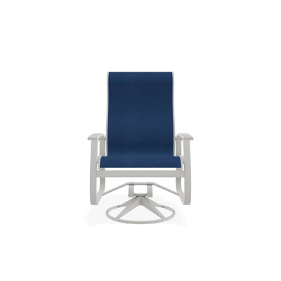 Chaise berçante pivotante en aluminium Belle Isle