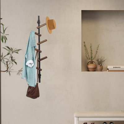 Vertical Wall Coat Rack
