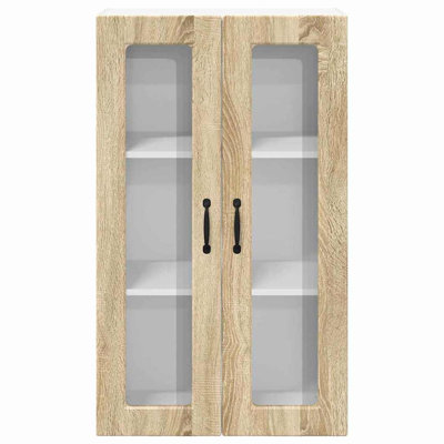 Vidaxl Kitchen Wall Cabinet With Shelf Concrete Grey 80 X 31 X 100 Cm