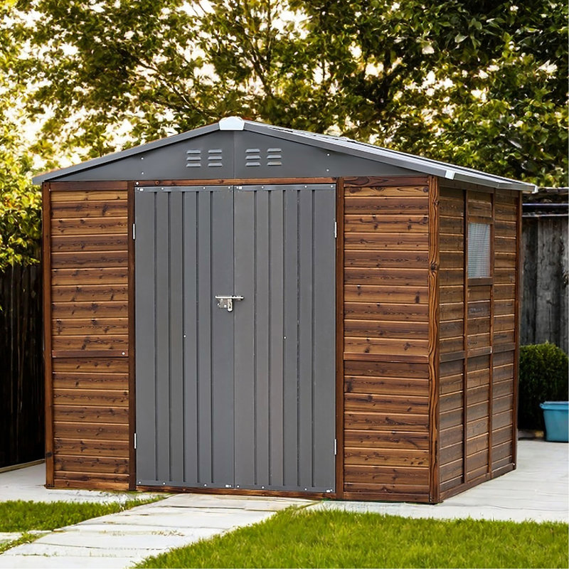 6*8Ft Outdoor Workshop - Materials & Functional Windows Storage Ventilated For Control