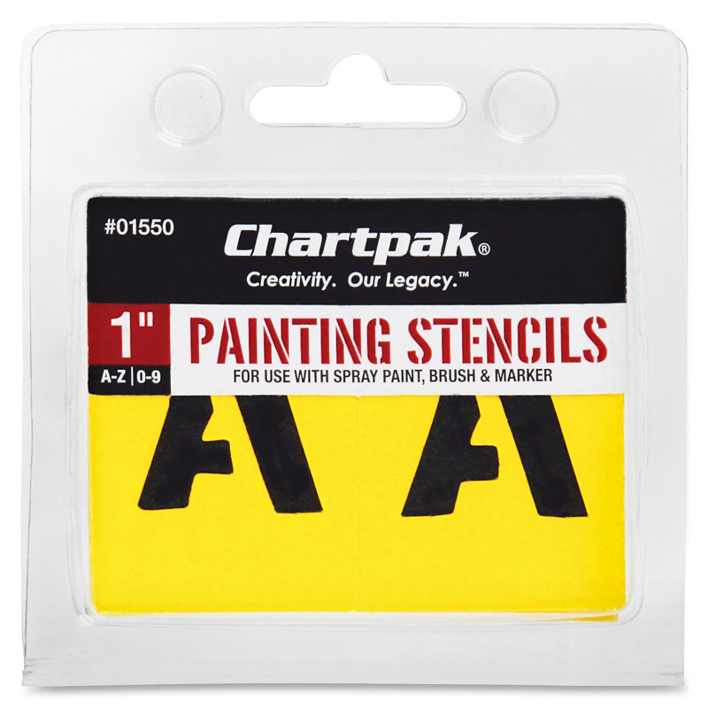 Painting Stencil Letters and Numbers