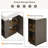 21.6" bathroom vanity with ceramic sink