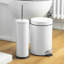Harbour Housewares 3L Round Bathroom Pedal Bin-2005969748