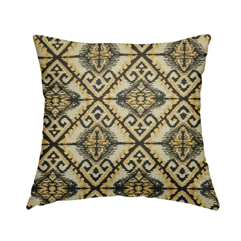 Briony Geometric Rectangular Throw Cushion, Blue