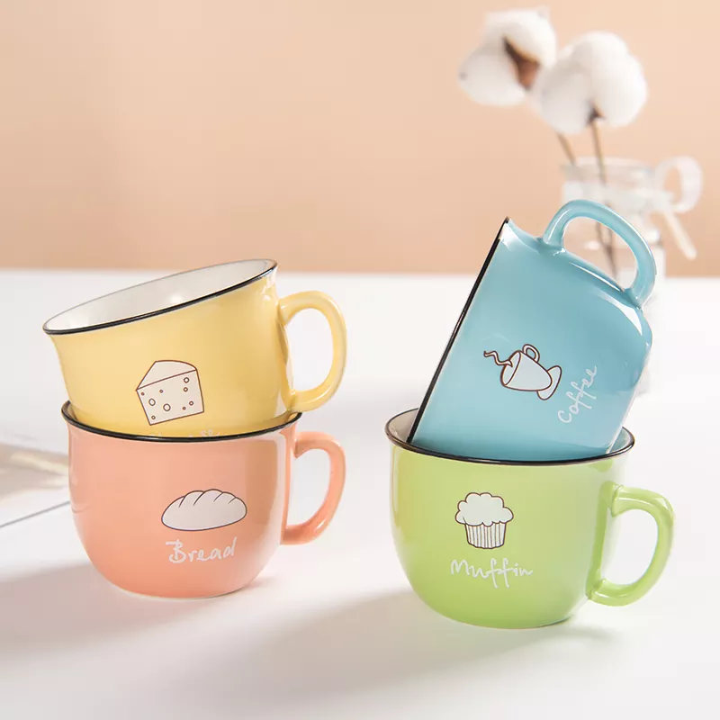 Ensemble de 4 tasses enrobées