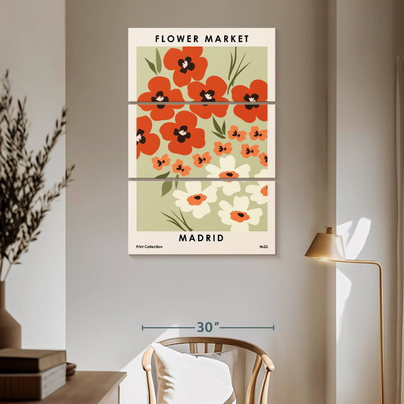 Marché aux fleurs Harnek Madrid, H 65 po x l 42 po