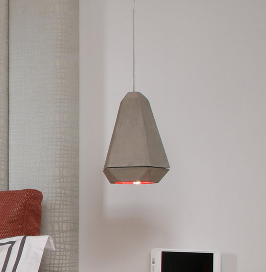 Portland 1 - Light Pendant, 10.2" H x 7.5" W x 7.5" D, Red
