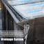 Solarium en aluminium durable, auvents multifonctionnels et abris de jardin avec conception spacieuse pour patio de jardin
