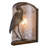 Rustic Lodge Steel Flush Mounted Sconce