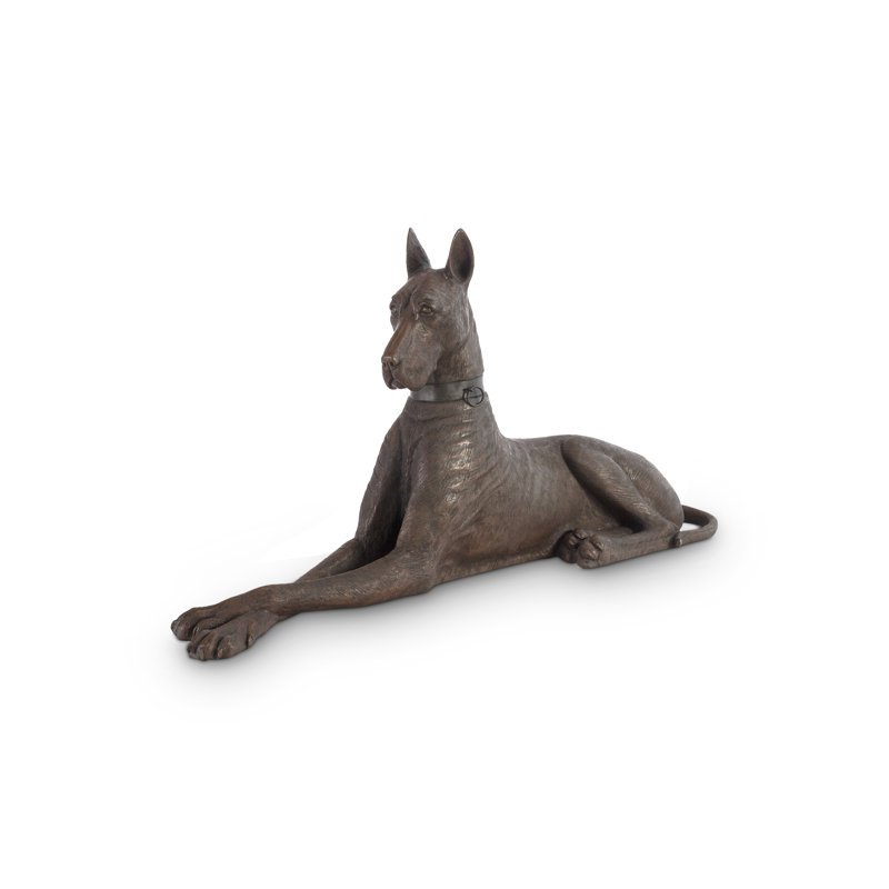 Sculpture du grand danois, Droite, Bronze