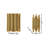 8-Light Stainless Steel LED Wall Sconce With Chrome Rods-47602454
