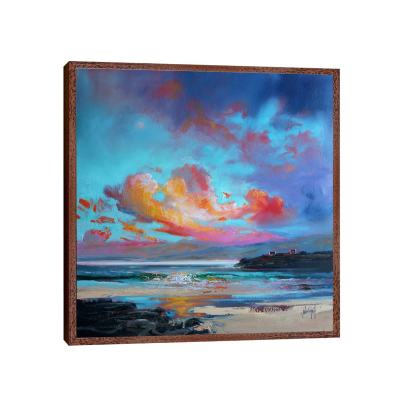 Print on Canvas, 66.04cm H x 66.04cm W x 3.81cm D, Brown Floater Framed