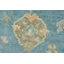 Tapis oriental en laine noué à la main bleu Nastaho