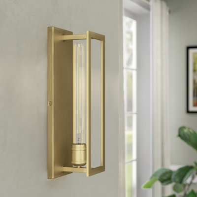  Clifton 1-Light Wall Sconce in Warm Brass