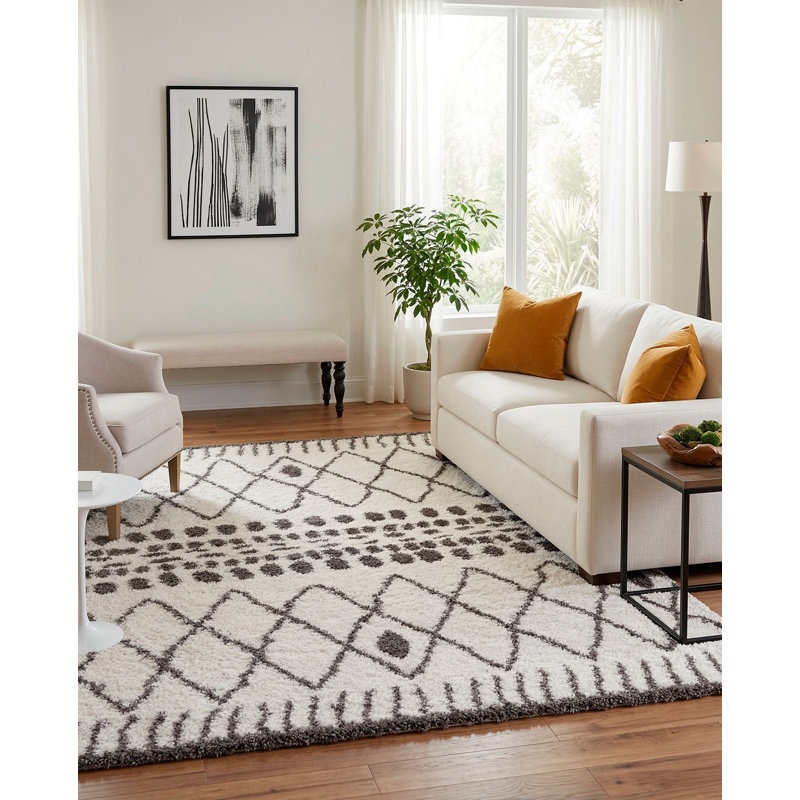 Marrakesh Moroccan Area Rug, Rectangle 4' x 5'8"