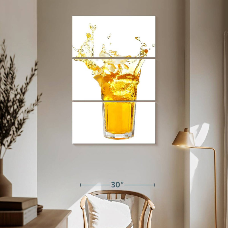 Yarlin Lemon Tea Splash, 65" H x 42" W