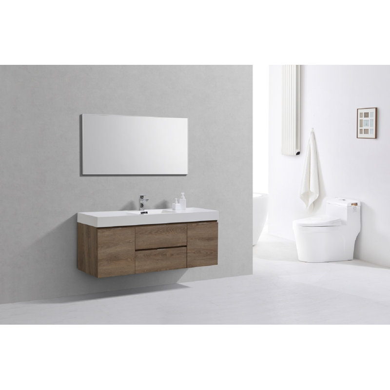 Ensemble de meuble-lavabo simple 60 po Parsonage, Bois naturel