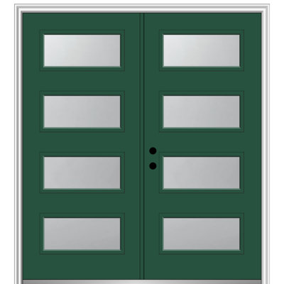 81.75'' Glass Fiberglass Front Entry Doors