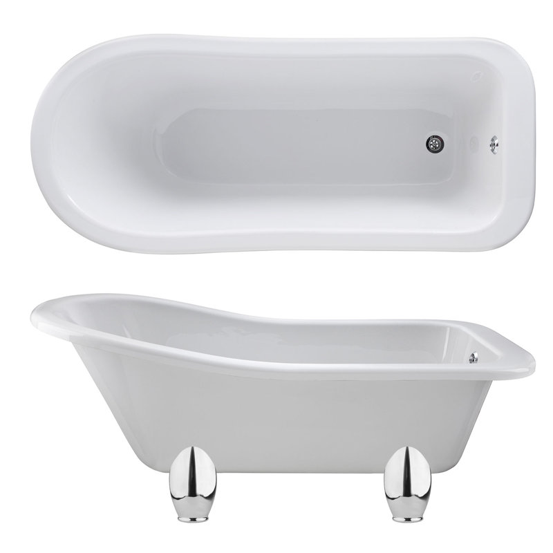 Brockley 1700mm x 730mm Soaking Acrylic Bathtub