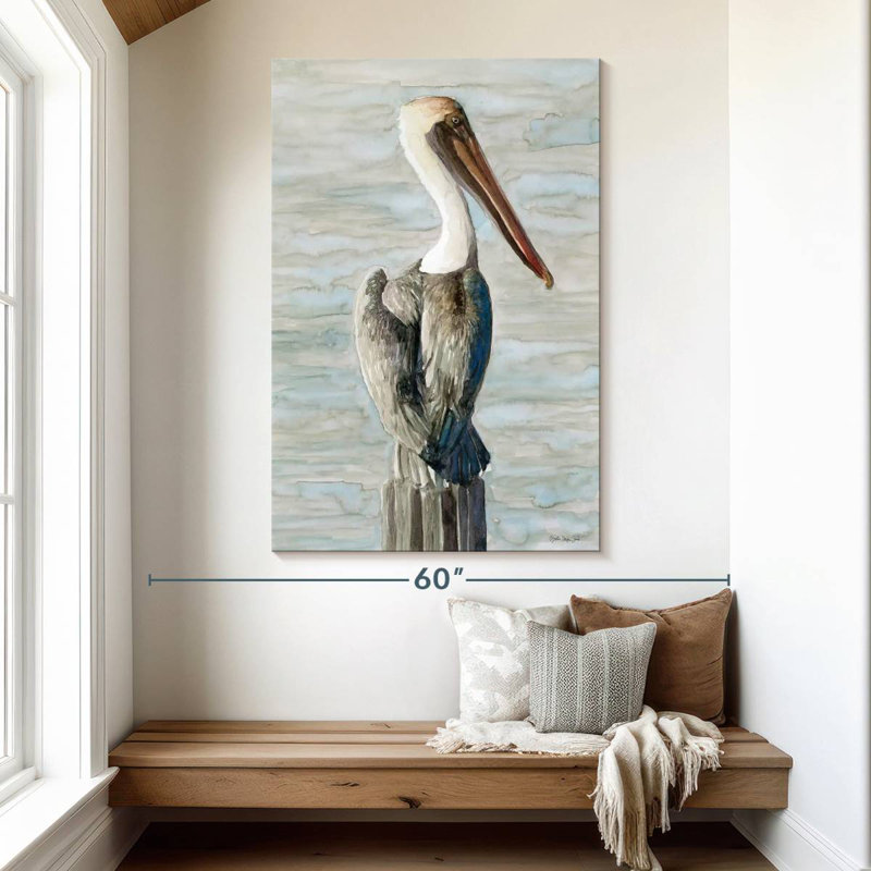 Brampt Classic Brown Pelican, 51" H x 34" W
