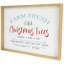 Décoration murale en bois encadrée «Farm Fresh Christmas Trees»