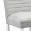 Chaise d'appoint élastiquée en velours et finition brillante élisaveta
