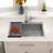 33" L x 22" W Drop-In Kitchen Sink Stainless Steel Single Bowl Kitchen Sink with 1 Faucet Hole