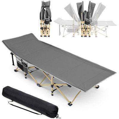 Camping Cot: 1200D Double Layer Oxford Foldable Camping Cots for Adults