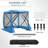 6FTx6FT Screen Room with Mosquito Netting, Hub Tent Instant Screened Canopy with Carrying Bag and Ground Stakes-105122751