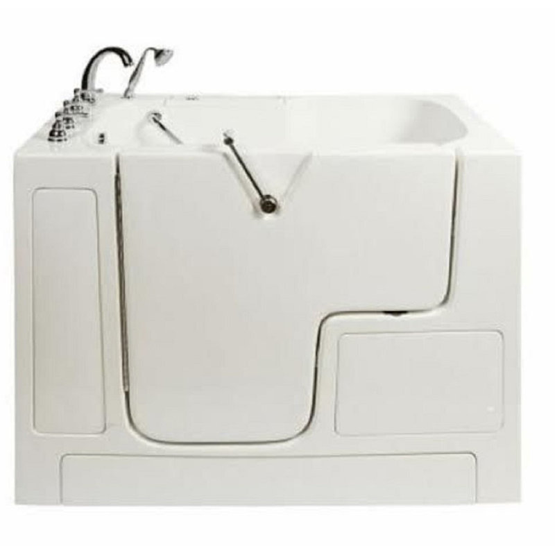 52'' x 52'' Walk-in Air Fiberglass Bathtub with Faucet