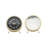 Modern & Contemporary Analog Quartz Movement / Crystal Tabletop Clock in Gold