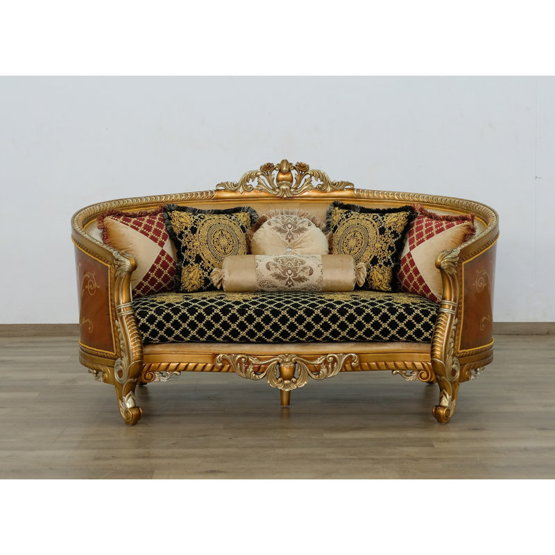 Canapé avec coussins réversibles 105 po Saltz, Brun, H 44,5 po x l 105 po x P 37,5 po