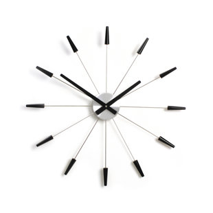 Horloge murale noire